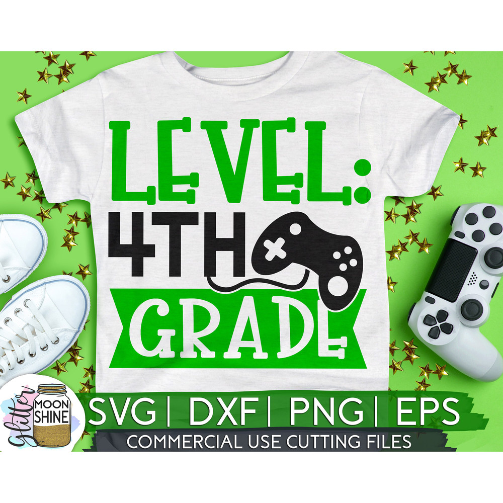 Level 4th Grade svg eps png cutting files for silhouette cameo cricut, Back to School, First Day of School, Teacher, Teaching, Cute - 1.jpg
