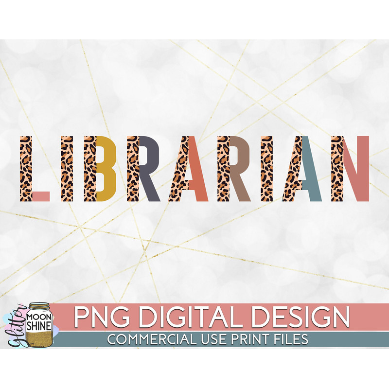 Librarian Half Leopard PNG Print File for Sublimation Or Print, Printable, Virtual Teacher, Teaching Designs, Funny Teacher - 1.jpg