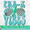 Pre-K Vibes Retro Checkered PNG Print File for Sublimation Or Print, DTG, School Sublimation, School Designs, Back to School, Teacher - 1.jpg