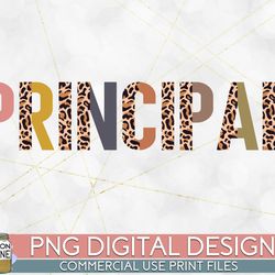 principal half leopard png print file for sublimation or print, printable, virtual teacher, teaching designs, funny teac