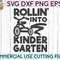 Rollin' Into Kindergarten svg eps png cutting files for silhouette cameo cricut, Back to School, First Day of School, Teacher, Teaching - 1.jpg