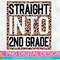 Straight Into 2nd Grade Leopard PNG Print File for Sublimation Or Print, DTG, School Sublimation, School Designs, Back to School - 1.jpg