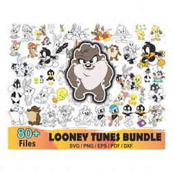 80 looney tunes bundle svg, bugs bunny svg, tweety svg