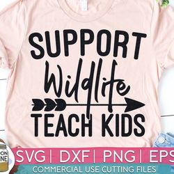 support wildlife teacher svg eps dxf png cutting files for silhouette cameo cricut, teacher, teaching, back to school, s