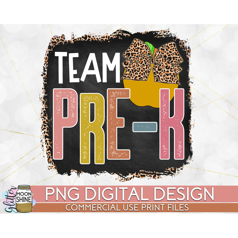 Team Pre-K Tie Dye Leopard PNG Print File for Sublimation Or Print, DTG, School Sublimation, School Designs, Back to School - 1.jpg
