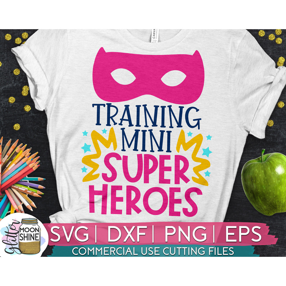 Training Mini Superheroes svg eps dxf png cutting files for silhouette cameo cricut, Funny Teaching, Cute First Day Back to School, Teacher - 1.jpg