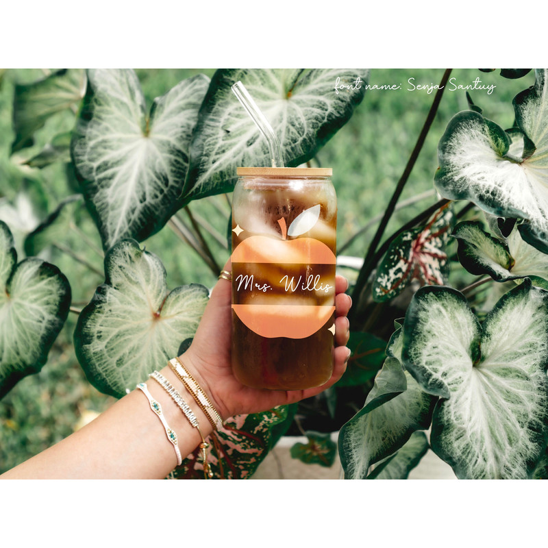 Teacher glass can svg bundle, libbey 16 oz can wrap svg, retro teacher can svg, apple monogram svg, teacher appreciation svg, png, dxf, eps - 4.jpg