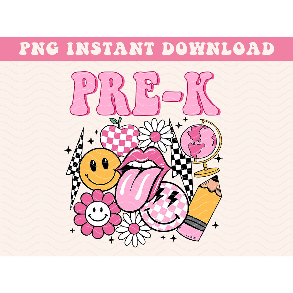 Back to School Bundle, Kindergarten, Pre K PNG, First Day Of School, School Png, Retro PNG, First Second Third Grade Design, School Png - 2.jpg