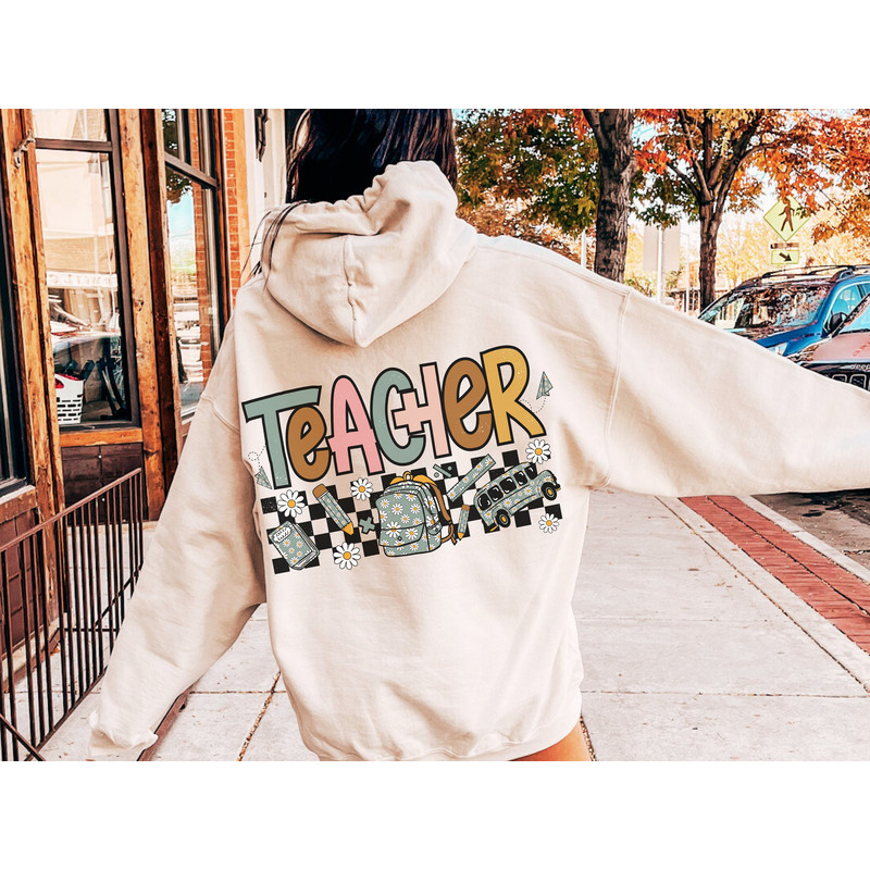 Teacher PNG-Back to School Sublimation Digital Design Download-groovy teacher png, educator png, retro sublimation, hippie png designs - 2.jpg