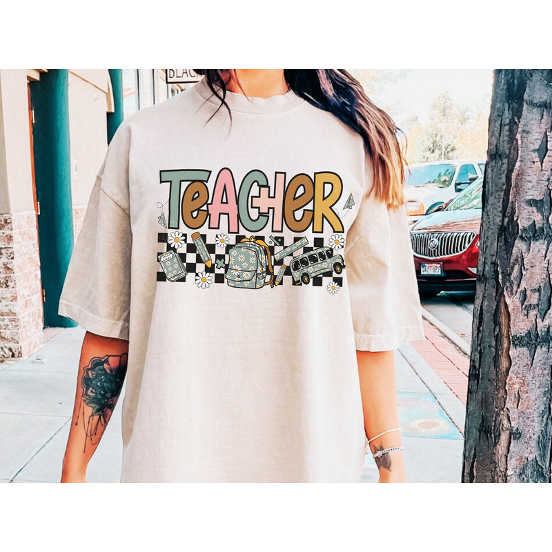 Teacher PNG-Back to School Sublimation Digital Design Download-groovy teacher png, educator png, retro sublimation, hippie png designs - 3.jpg