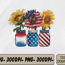 america sunflower usa flag flower for american 4th of july svg, eps, png, dxf, digital download