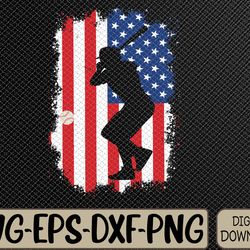 4th of july patriotic baseball men usa american flag boys svg, eps, png, dxf, digital download