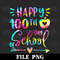 Tie Dye Happy 100th Day Of School Teacher Student 100 Days Png Digital Download - 1.jpg