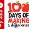 100 Days Of Making A Difference, 100 Days Of School Png, Level 100 Days Of School Svg, Level 100 Days Of School Svg, Svg Files For Cricut - 1.jpg