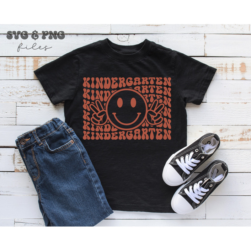 Retro Kindergarten SVG, Retro Smile Face svg, Back to school svg - 2.jpg