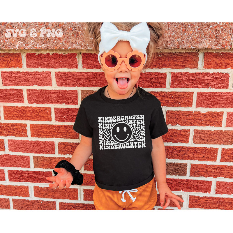 Retro Kindergarten SVG, Retro Smile Face svg, Back to school svg - 5.jpg