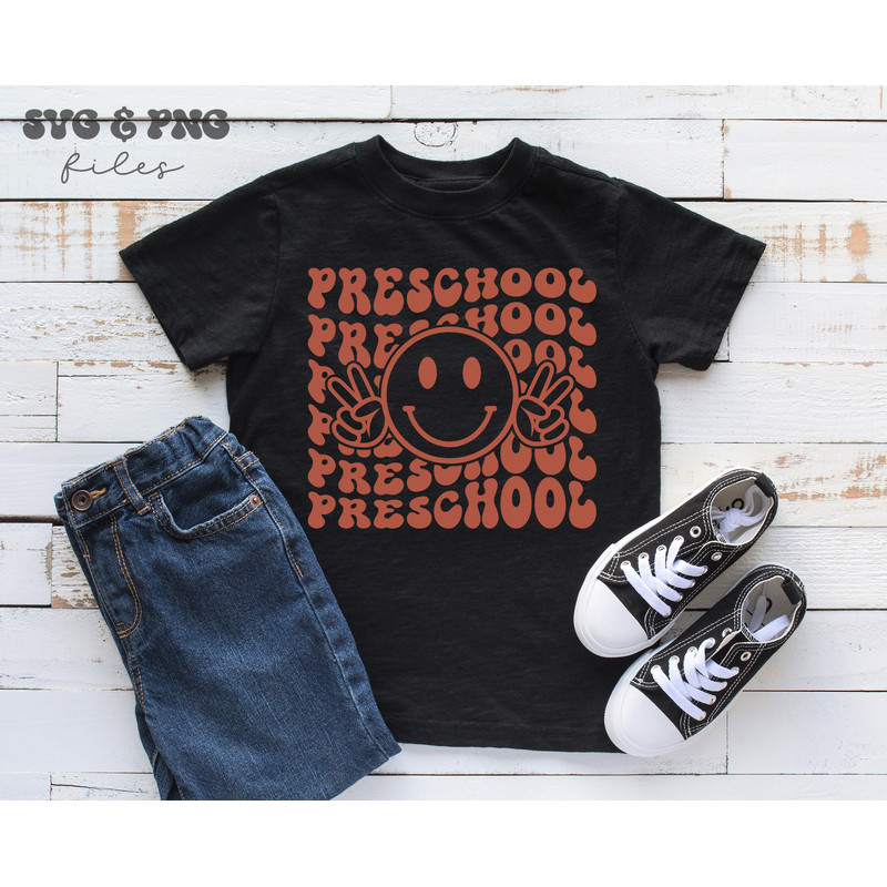 Retro Preschool SVG, Retro Smile Face svg, Back to school svg - 2.jpg