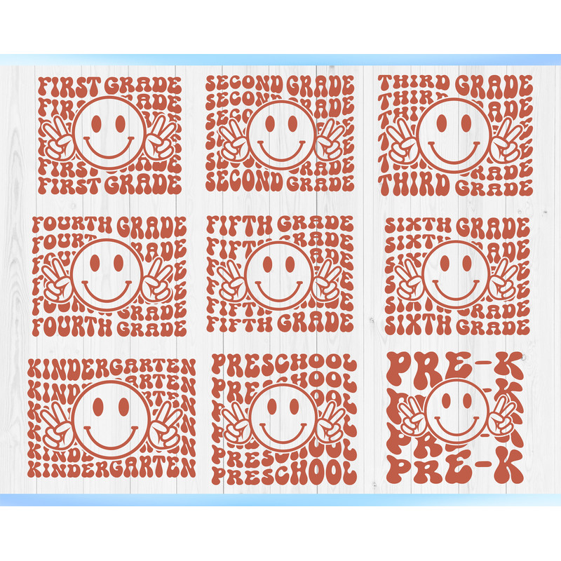 Retro School SVG Bundle, Retro Smiley Face svg, Back to school svg - 2.jpg