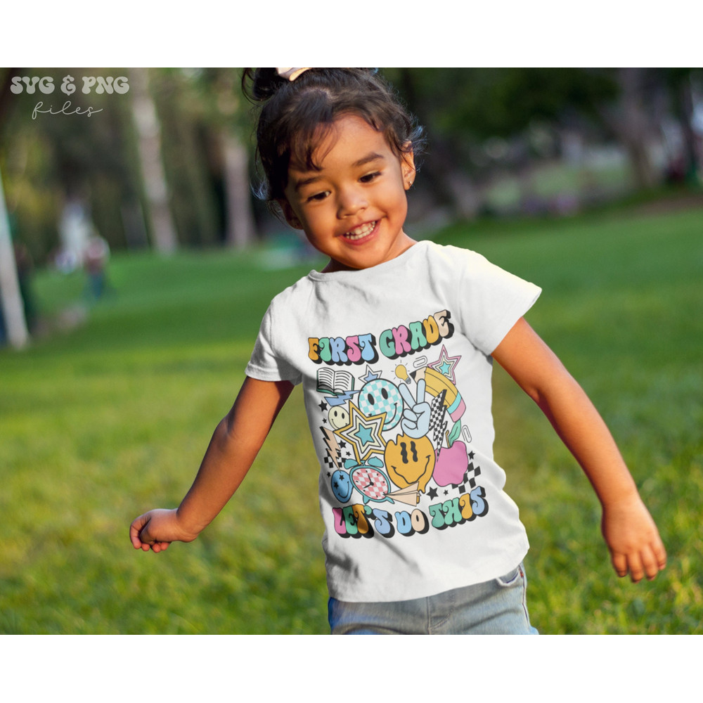 School Let's Do This SVG Bundle, Retro School Grade Svg Set, Preschool and Kindergarten Svg Bundle, Kids Smileys Back to School Download Svg - 3.jpg