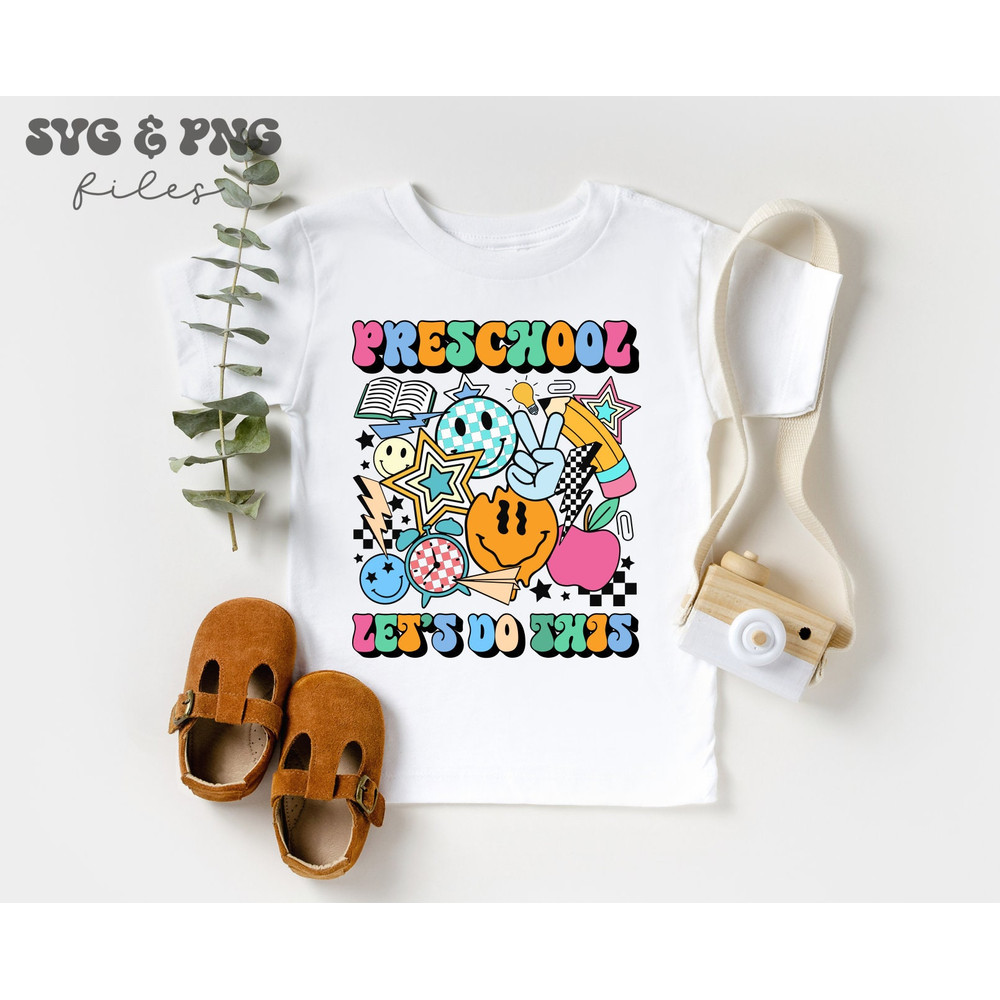 School Let's Do This SVG Bundle, Retro School Grade Svg Set, Preschool and Kindergarten Svg Bundle, Kids Smileys Back to School Download Svg - 4.jpg