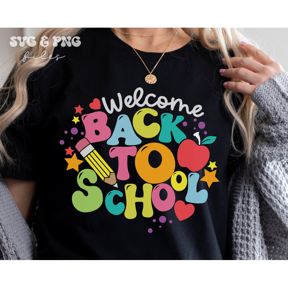Welcome Back To School SVG, Retro Back To School SVG, Back To School shirt svg, First day of school svg - 1.jpg
