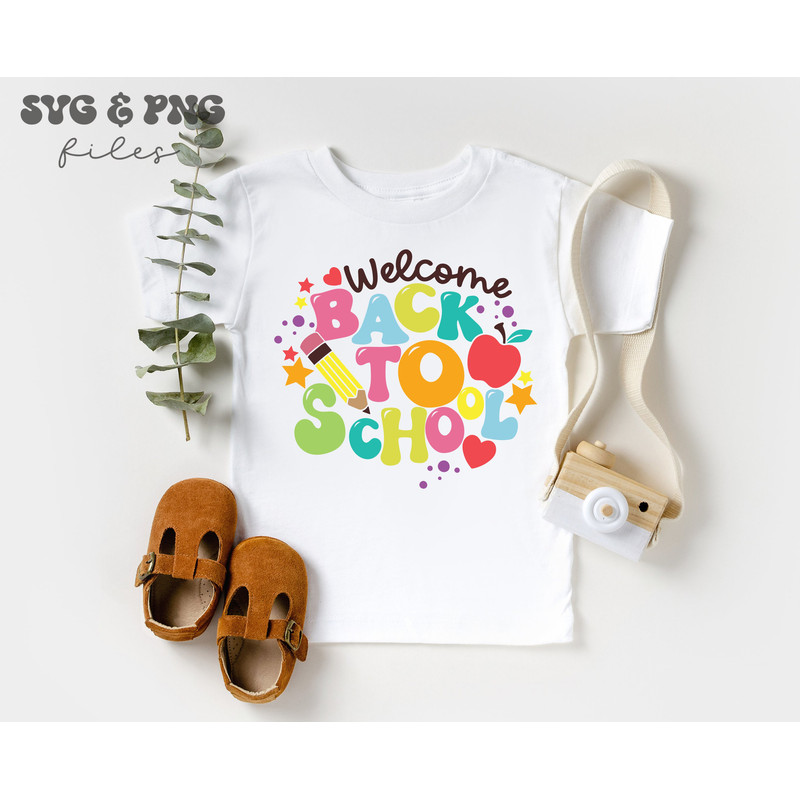 Welcome Back To School SVG, Retro Back To School SVG, Back To School shirt svg, First day of school svg - 3.jpg