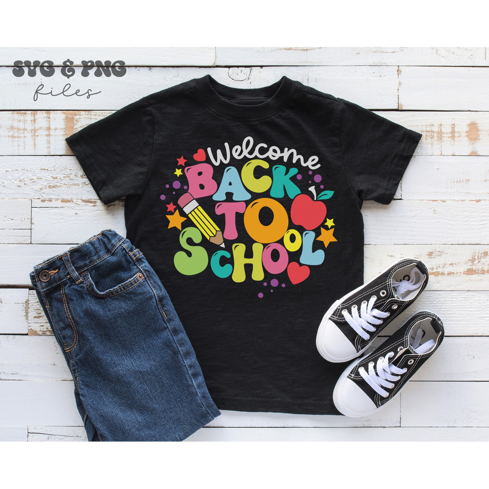 Welcome Back To School SVG, Retro Back To School SVG, Back To School shirt svg, First day of school svg - 4.jpg