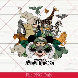 retro mickey and friends animal kingdom png, disney animal kingdom family matching, disney trip matching png, disney png