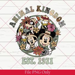 retro disney animal kingdom est 1998 png, retro disney animal kingdom family matching png, disney trip png, disney png
