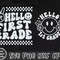 Hello First Grade Svg Png, Retro Back to School Svg Png, Back to School Shirt SVG, 1st Grade Vibes, First Grade Squad, Digital Download File - 4.jpg