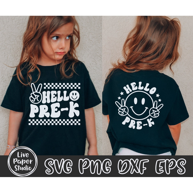 Hello Pre-K Svg Png, Retro Back to School Svg Png, Back to School Shirt Svg, Pre-K Vibes Svg, Pre-K Squad, Digital Download Dxf, Eps Files - 5.jpg