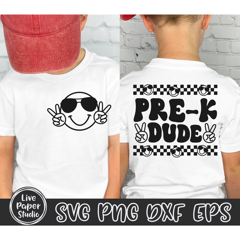 PreK Dude Svg, Pre-K Svg, Pre K Teacher Svg, Pre K Svg, Back To School Svg, Pre K Crew Svg, Kids Shirt, Digital Download Png, Dxf, Eps Files - 1.jpg