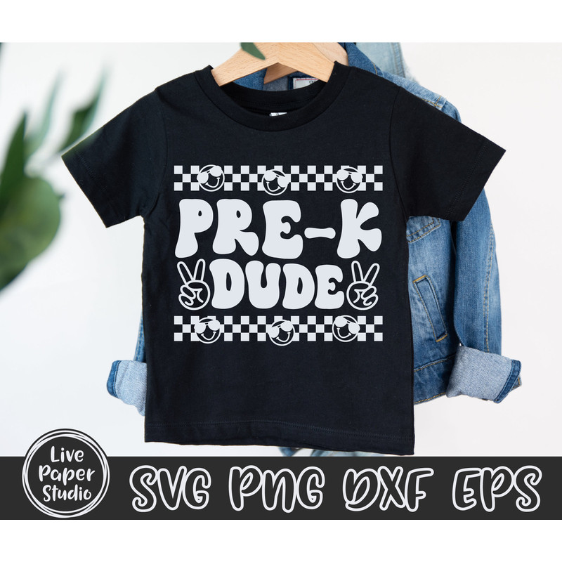 PreK Dude Svg, Pre-K Svg, Pre K Teacher Svg, Pre K Svg, Back To School Svg, Pre K Crew Svg, Kids Shirt, Digital Download Png, Dxf, Eps Files - 2.jpg