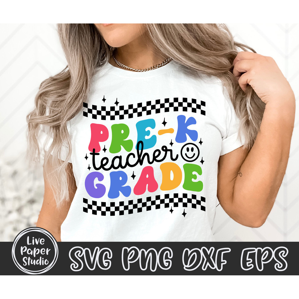 Pre K Svg, Pre K Teacher, Teacher Svg, Back to School Svg, First Day of School Svg, Pre-K Teacher Shirt, Teacher Gift, Digital Download File - 2.jpg