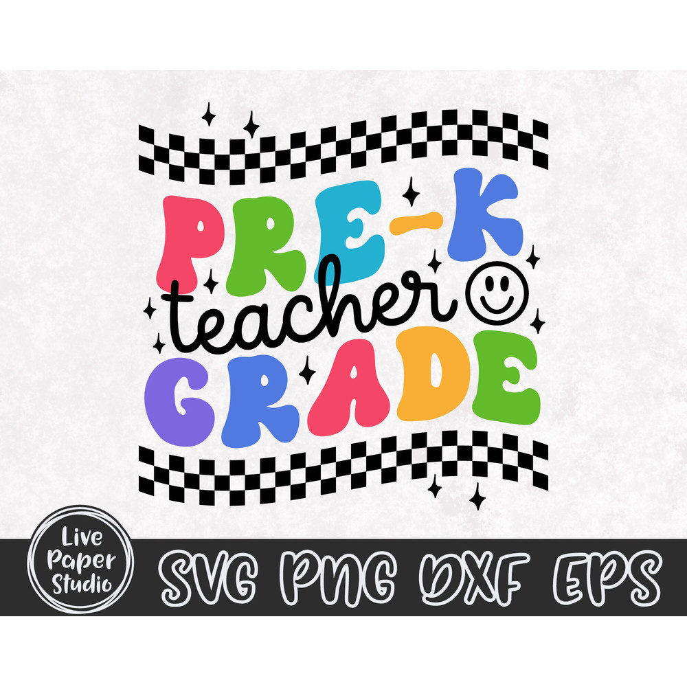 Pre K Svg, Pre K Teacher, Teacher Svg, Back to School Svg, First Day of School Svg, Pre-K Teacher Shirt, Teacher Gift, Digital Download File - 4.jpg