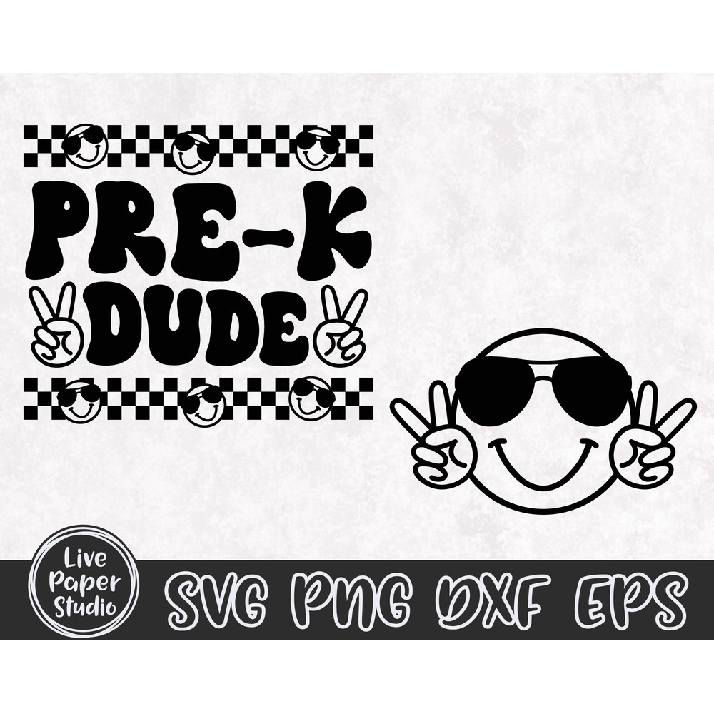 PreK Dude Svg, Pre-K Svg, Pre K Teacher Svg, Pre K Svg, Back To School Svg, Pre K Crew Svg, Kids Shirt, Digital Download Png, Dxf, Eps Files - 4.jpg