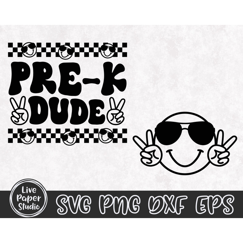 PreK Dude Svg, Pre-K Svg, Pre K Teacher Svg, Pre K Svg, Back To School Svg, Pre K Crew Svg, Kids Shirt, Digital Download Png, Dxf, Eps Files - 4.jpg