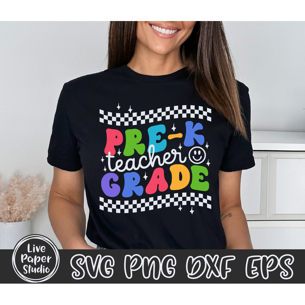 Pre K Svg, Pre K Teacher, Teacher Svg, Back to School Svg, First Day of School Svg, Pre-K Teacher Shirt, Teacher Gift, Digital Download File - 5.jpg