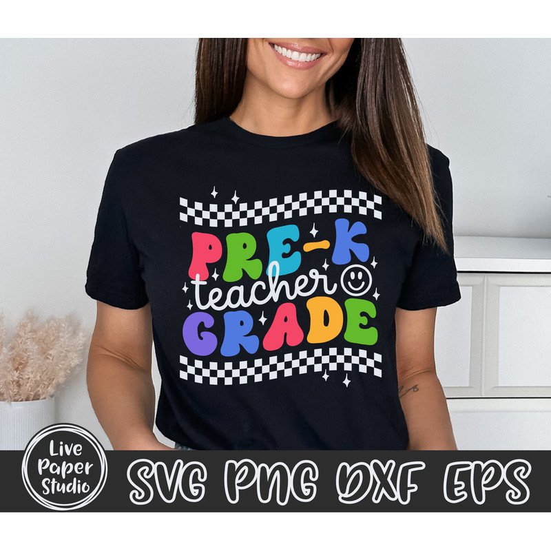 Pre K Svg, Pre K Teacher, Teacher Svg, Back to School Svg, First Day of School Svg, Pre-K Teacher Shirt, Teacher Gift, Digital Download File - 5.jpg