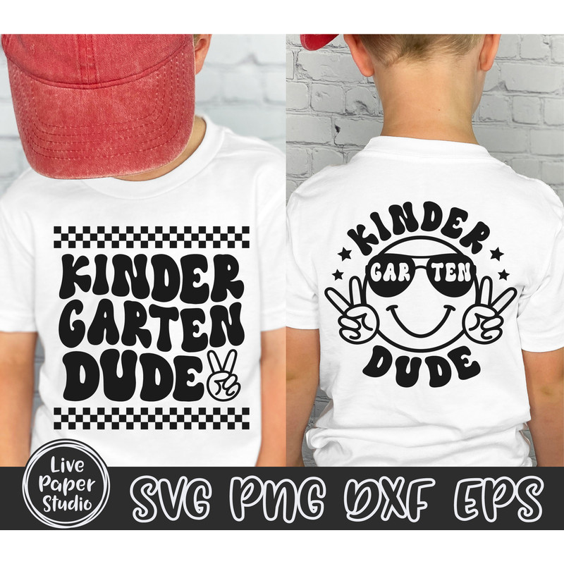 Retro Kindergarten Dude Svg, Kindergarten Svg, Kindergarten Teacher Svg, Back To School Svg, Kindergarten Crew, Kids, Digital Download Files - 1.jpg