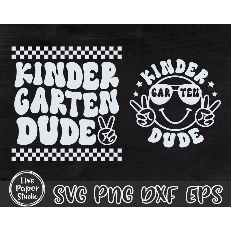 Retro Kindergarten Dude Svg, Kindergarten Svg, Kindergarten Teacher Svg, Back To School Svg, Kindergarten Crew, Kids, Digital Download Files - 5.jpg