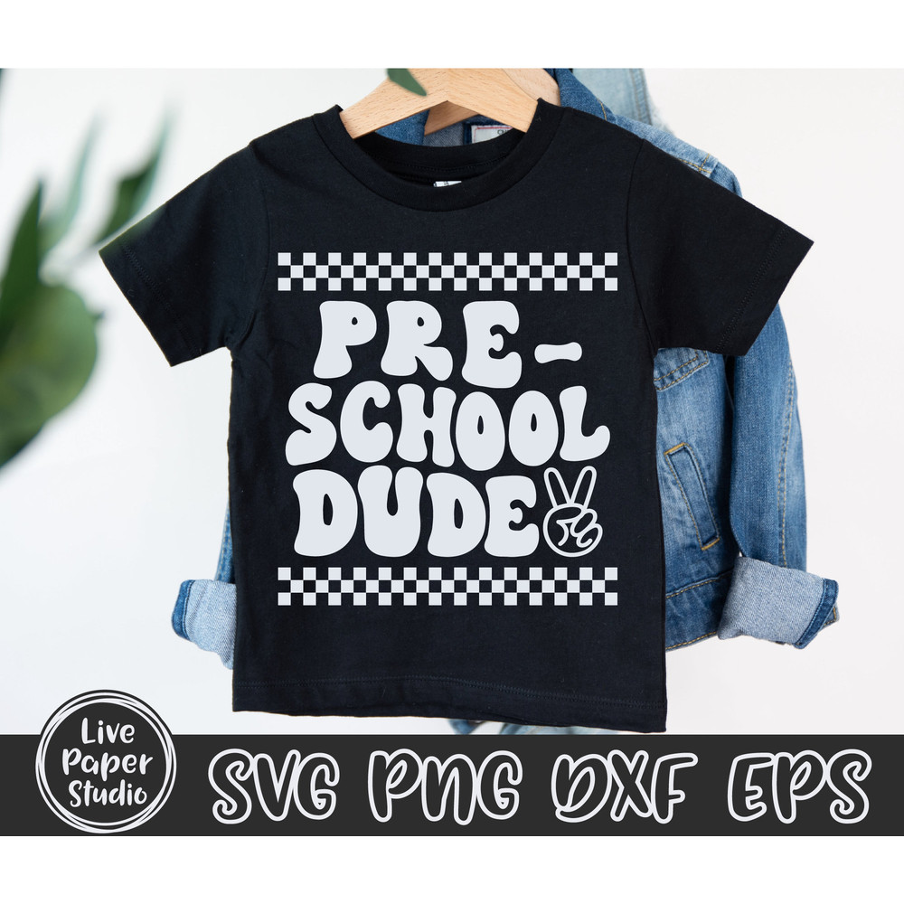 Retro Preschool Dude Svg, Preschool Svg, Preschool Teacher Svg, Back To School Svg, Preschool Crew Svg, Kids Shirt, Digital Download Files - 2.jpg