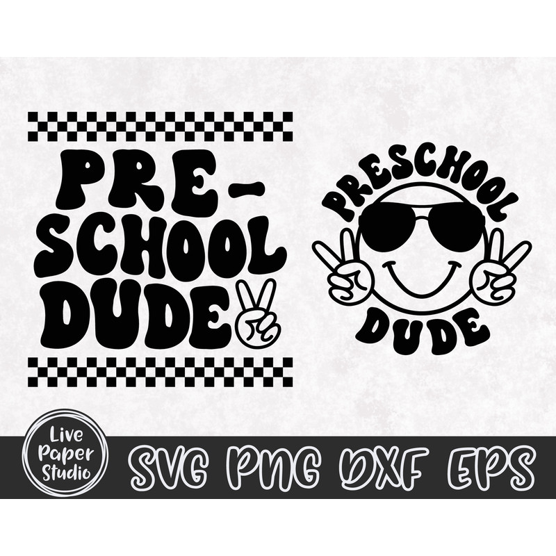 Retro Preschool Dude Svg, Preschool Svg, Preschool Teacher Svg, Back To School Svg, Preschool Crew Svg, Kids Shirt, Digital Download Files - 4.jpg