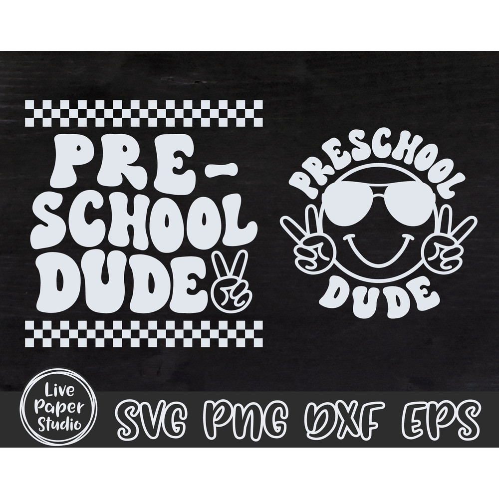 Retro Preschool Dude Svg, Preschool Svg, Preschool Teacher Svg, Back To School Svg, Preschool Crew Svg, Kids Shirt, Digital Download Files - 5.jpg