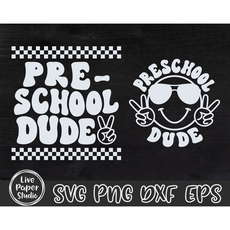 Retro Preschool Dude Svg, Preschool Svg, Preschool Teacher Svg, Back To School Svg, Preschool Crew Svg, Kids Shirt, Digital Download Files - 5.jpg