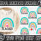 School Rainbow SVG, Teacher Rainbow Svg, Back To School Svg, Pencil SVG, Principal SVG, Librarian, Digital Download Svg, Png, Dxf, Eps Files - 1.jpg