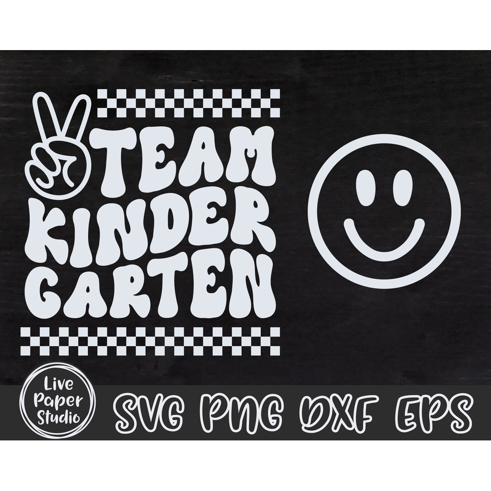 Team Kindergarten Svg, Kindergarten Squad Svg, First day of School Svg, Back To School, Teacher Shirt, Digital Download Png, Dxf, Eps Files - 3.jpg