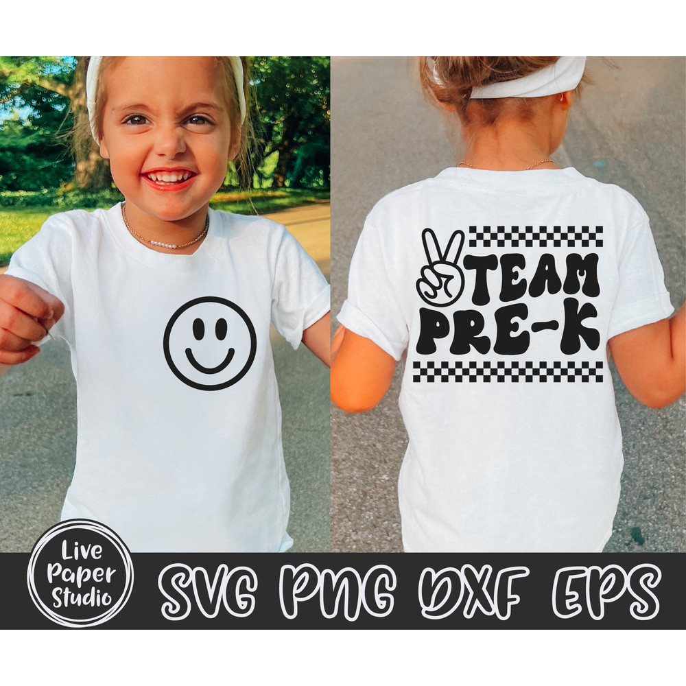 Team Pre-K Svg, Pre K Squad Svg, First day of School Svg, Back To School Svg, Teacher Shirt, Groovy Svg, Digital Download Png, Dxf, Eps File - 2.jpg