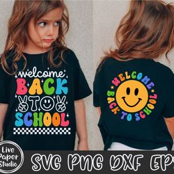 welcome back to school svg, retro back to school svg, back to school shirt svg, first day of school svg, digital downloa