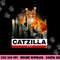 CATZILLA - Funny Kitty Tshirt for Cat lovers to Halloween copy.jpg